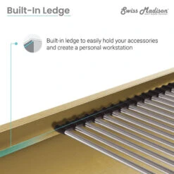 Tourner 32x19 Stainless Steel, Single Basin, Undermount Kitchen Sink, Gold -Whole House Kitchenware 00c1234901018e6b 1457 w800 h800 b0 p0