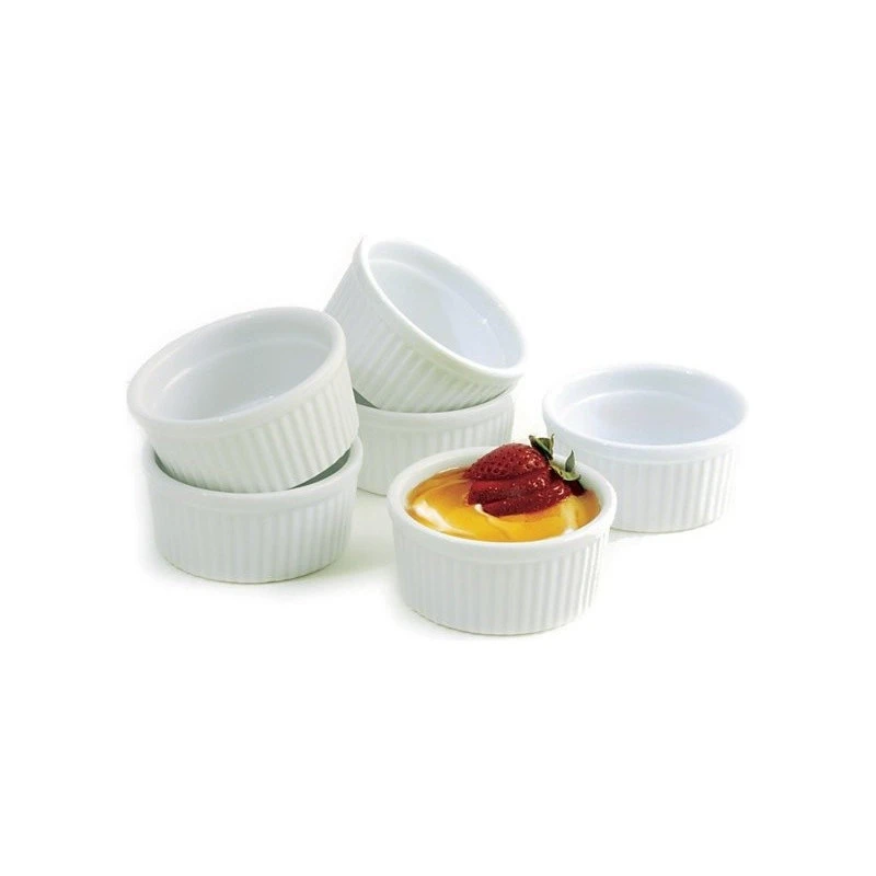 Norpro White Porcelain 4 Ounce Ramekin, Set Of 6 5 Norpro White Porcelain 4 Ounce Ramekin, Set Of 6 - Image 3