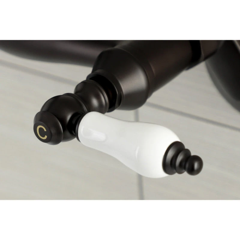 Kingston Brass KS512ORB Two-Handle Wall Mount Bar Faucet, Oil Rubbed Bronze 4 Kingston Brass KS512ORB Two-Handle Wall Mount Bar Faucet, Oil Rubbed Bronze - Image 2