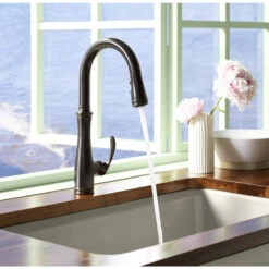 Kohler K-560 Bellera Pull-Down Kitchen Faucet - Oil Rubbed Bronze (2BZ) -Whole House Kitchenware 0361a6c40d320ecf 5627 w800 h800 b0 p0