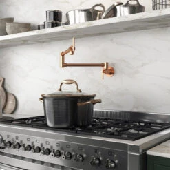 Braccia Series 24" Wall Mounted Pot Filler, Rose Gold -Whole House Kitchenware 03818f5b0099a1fd 4363 w800 h800 b0 p0