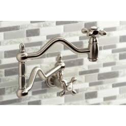Kingston Brass KS2108AX Heritage Wall Mount Pot Filler, Brushed Nickel 8 Kingston Brass KS2108AX Heritage Wall Mount Pot Filler, Brushed Nickel -Whole House Kitchenware 04e1e3e6013a56a0 0224 w800 h800 b0 p0