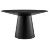 The Garrett Dining Table, 53", Black, Contemporary, Round -Whole House Kitchenware 0571922801848fac 9616 w800 h800 b1 p0