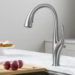 Odell 2-Function Pull-Down 1-Handle 1-Hole Kitchen Faucet, Spot Free Stainless 17 Odell 2-Function Pull-Down 1-Handle 1-Hole Kitchen Faucet, Spot Free Stainless -Whole House Kitchenware 0661a91d00e5e9a1 5745 w800 h800 b0 p0
