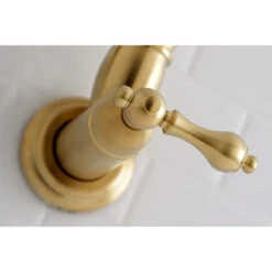 Kingston Brass Wall Mount Pot Filler Kitchen Faucet, Brushed Brass -Whole House Kitchenware 06914c6b0e7ebe63 4935 w800 h800 b0 p0