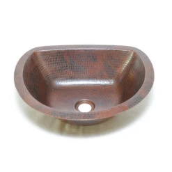 17" Oval Flat Back Copper Sink Handmade, Hand Made Copper, Hammered Copper 17 17" Oval Flat Back Copper Sink Handmade, Hand Made Copper, Hammered Copper -Whole House Kitchenware 07d15fc2058dbe24 8503 w800 h800 b1 p0