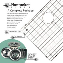 Nantucket Sinks EZApron 33-5.5 Farmhouse Stainless Sink -Whole House Kitchenware 08c1e1e50dcc5379 2312 w800 h800 b0 p0