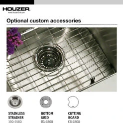 Houzer CF-1830 Club Series Undermount Round Bar/Prep Sink -Whole House Kitchenware 09e14dc80682e8ed 3036 w800 h800 b0 p0