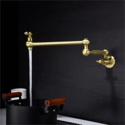 CRO Decor Pot Filler Faucet Brass Wall Mount In Gold -Whole House Kitchenware 0a316860034cf24c 3113 w800 h800 b0 p0