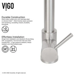 VIGO Zurich Pull-Down Kitchen Faucet, Stainless Steel -Whole House Kitchenware 0c013c9f0f59ea9f 2982 w800 h800 b1 p0