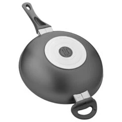 Saflon Titanium Nonstick 11" Wok Pan W/ Tempered Glass Lid, PFOA Free, Gray -Whole House Kitchenware 0c1107f00b20336e 2577 w800 h800 b1 p0