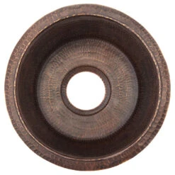 Premier Copper Products 16" Round Hammered Copper Bar Sink With 2" Drain Size, 3.5" -Whole House Kitchenware 0e4140c600774c65 4570 w800 h800 b1 p0