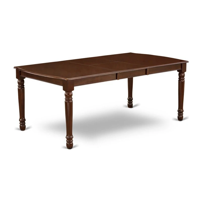 East West Furniture Dover 7-piece Wood Dining Set In Mahogany/Doeskin 5 East West Furniture Dover 7-piece Wood Dining Set In Mahogany/Doeskin - Image 3