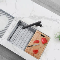 27 Inch Workstation Single Bowl Undermount 16 Gauge Stainless Steel Kitchen Sink -Whole House Kitchenware 10f171900fffcc5c 5556 w800 h800 b0 p0