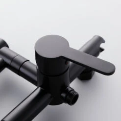 Retractable Wall-mounted Pot Filler Matte Black Kitchen Faucet With Spray 19 Retractable Wall-mounted Pot Filler Matte Black Kitchen Faucet With Spray -Whole House Kitchenware 1111137501792f34 7589 w800 h800 b0 p0