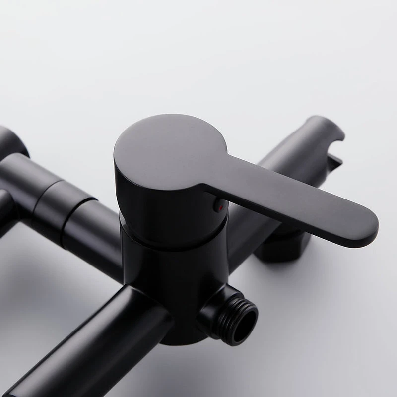 Retractable Wall-mounted Pot Filler Matte Black Kitchen Faucet With Spray 8 Retractable Wall-mounted Pot Filler Matte Black Kitchen Faucet With Spray - Image 6