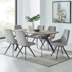 Andes And Alison Gray Fabric 7-Piece Rectangular Dining Set 17 Andes And Alison Gray Fabric 7-Piece Rectangular Dining Set -Whole House Kitchenware 1191f575002c052d 7377 w800 h800 b0 p0