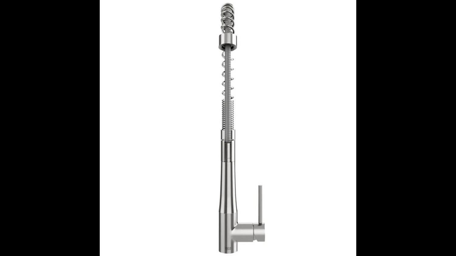 VIGO Laurelton Pull-Down Kitchen Faucet With Soap Dispenser, Stainless Steel 4 VIGO Laurelton Pull-Down Kitchen Faucet With Soap Dispenser, Stainless Steel - Image 2