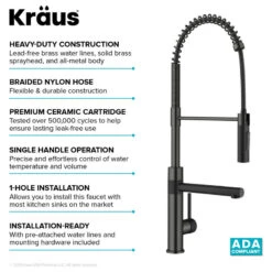 2-Function 1-Handle Pulldown Pot Filler Kitchen Faucet, Matte Black/Stainless 29 2-Function 1-Handle Pulldown Pot Filler Kitchen Faucet, Matte Black/Stainless -Whole House Kitchenware 12d1da2d01a7fc6e 5947 w800 h800 b1 p0