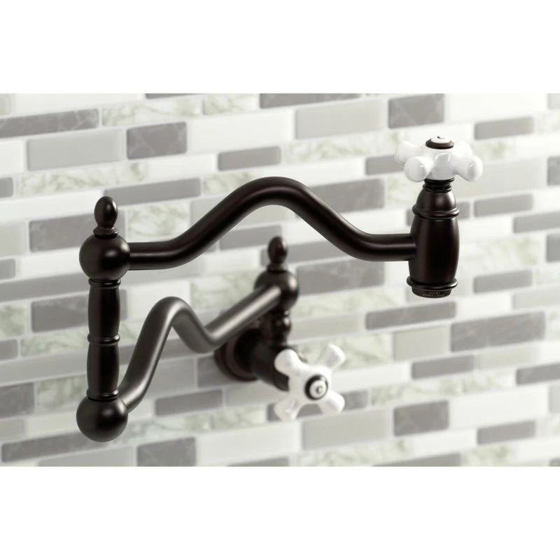 Kingston Brass KS2105PX Heritage Wall Mount Pot Filler, Oil Rubbed Bronze 5 Kingston Brass KS2105PX Heritage Wall Mount Pot Filler, Oil Rubbed Bronze - Image 3