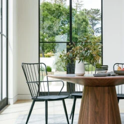 The Garrett Dining Table, 53", Walnut, Contemporary, Round -Whole House Kitchenware 13915f36030e8295 9636 w800 h800 b0 p0