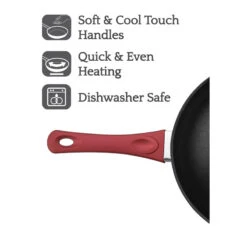 Saflon Titanium Nonstick Sauce Pan With Glass Lid, PFOA Free, Red, 2-Quart -Whole House Kitchenware 15a1dc940b32a568 2642 w800 h800 b1 p0