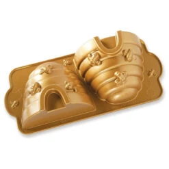 Nordic Ware Gold Cast Aluminum 10 Cup Beehive Cake Pan