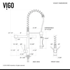 VIGO Zurich Pull-Down Kitchen Faucet, Stainless Steel -Whole House Kitchenware 17717d370f59eaa6 2982 w800 h800 b0 p0