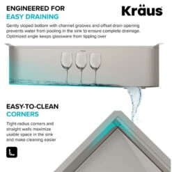 Undermount Stainless Steel 1-Bowl Kitchen Sink With Accessories, 27" Kwu110-27 -Whole House Kitchenware 19d1557f0254a7a2 6284 w800 h800 b1 p0