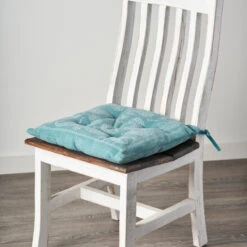 Bordered Paisley Chair Cushion, Set Of Two, 17"x17"x2" -Whole House Kitchenware 1b7119970e5d6ea3 0918 w800 h800 b0 p0