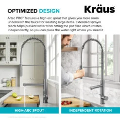 2-Function 1-Handle Pulldown Pot Filler Kitchen Faucet, Matte Black/Stainless 25 2-Function 1-Handle Pulldown Pot Filler Kitchen Faucet, Matte Black/Stainless -Whole House Kitchenware 20e1b94d01a7fc6a 5947 w800 h800 b0 p0