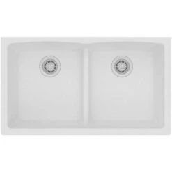 Elkay Quartz Classic 2-Bowl Undermount Sink With Aqua Divide, White -Whole House Kitchenware 2261ff340cfff3f3 1256 w800 h800 b1 p0