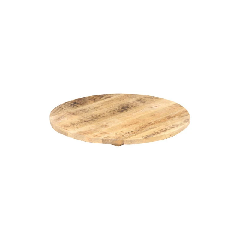 VidaXL Solid Mango Wood Table Top Ø15.7" Wooden Replacement Dining Table Top 7 VidaXL Solid Mango Wood Table Top Ø15.7" Wooden Replacement Dining Table Top - Image 5