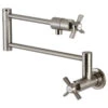 Kingston Brass KS4108ZX Millennium Wall Mount Pot Filler, Brushed Nickel -Whole House Kitchenware 25915391013a56aa 0530 w800 h800 b1 p0