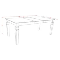 East West Furniture Logan 5-piece Wood Dining Table Set In Black -Whole House Kitchenware 278170bf02417bf1 6864 w800 h800 b1 p0