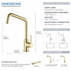Macon Single Lever Kitchen Bar Faucet, Brush Gold 16 Macon Single Lever Kitchen Bar Faucet, Brush Gold -Whole House Kitchenware 2861915e01bb6ca4 1968 w800 h800 b1 p0