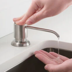 24" Undermount Stainless Steel Kitchen Sink, Pull-Down Faucet SS With Dispenser -Whole House Kitchenware 2971fb5200e5e9b3 5711 w800 h800 b0 p0