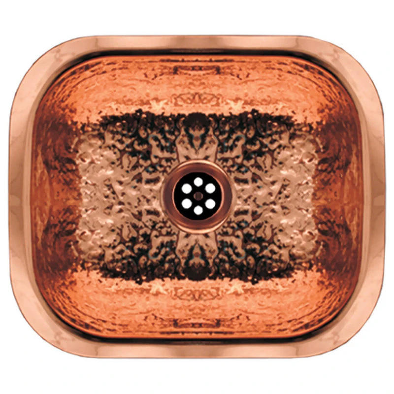 Whitehaus Collection Rectangular Undermount Entertainment/Prep Sink With A Hammered Texture Surface 3 Whitehaus Collection Rectangular Undermount Entertainment/Prep Sink With A Hammered Texture Surface