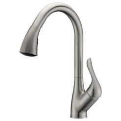 ANZZI Accent Series 1-HandlePull-Down Sprayer Kitchen Faucet, Brushed Nickel
