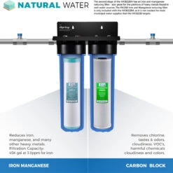 ISpring 2-Stage 20" Water Filter System 1" NPT, Iron Manganese Removal -Whole House Kitchenware 2b21c9fe0b858bf8 6275 w800 h800 b0 p0