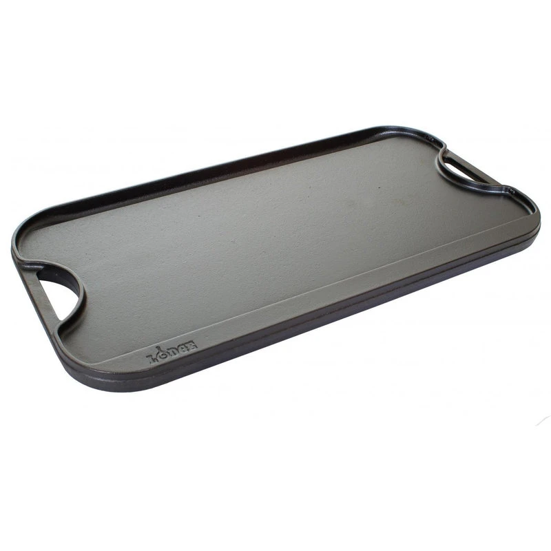 Lodge Reversible Pro Grid Iron Griddle, 20"x10-7/16" 3 Lodge Reversible Pro Grid Iron Griddle, 20"x10-7/16"