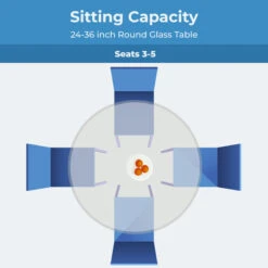 Glass Table Top: 30 Inch Round 1/2 Inch Thick Flat Polished Tempered -Whole House Kitchenware 2d21b17d0e26e100 0665 w800 h800 b0 p0