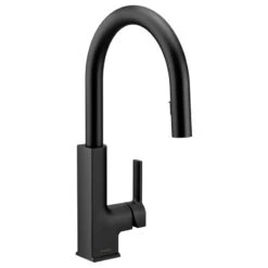 Moen Sto 1-Handle High Arc Pulldown Kitchen Faucet, Matte Black