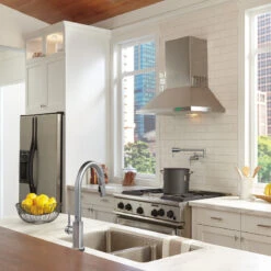 Delta Contemporary Wall Mount Pot Filler, Arctic Stainless, 1165LF-AR -Whole House Kitchenware 2eb15c520d25cfbc 5446 w800 h800 b0 p0