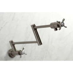 Kingston Brass KS4108BEX Essex Wall Mount Pot Filler, Brushed Nickel -Whole House Kitchenware 2fd1279d013a55b1 0472 w800 h800 b0 p0