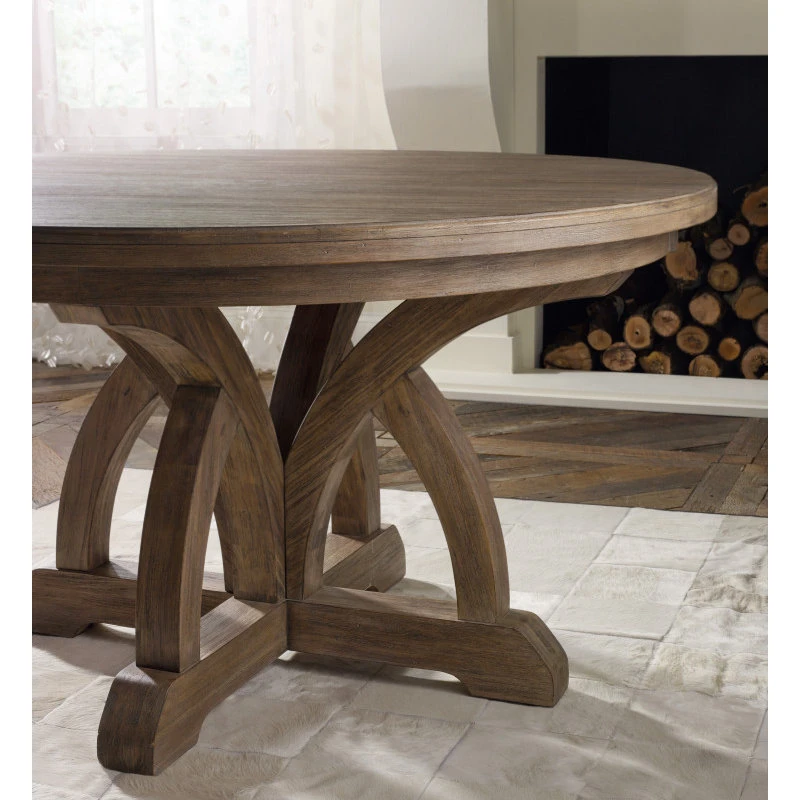 Corsica Round Dining Table With 1-18" Leaf 6 Corsica Round Dining Table With 1-18" Leaf - Image 4