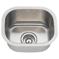 1512 Stainless Steel Bar Sink, 16-Gauge, Sink Only