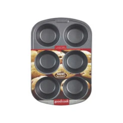 Good Cook 04033 6 Cup Texas Size Muffin Pan, 3.5"