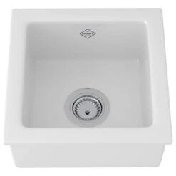 Shaws RC1515 Lancaster 15" Drop In Or Undermount Single Basin - White
