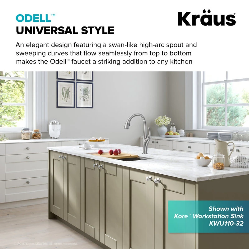 Odell 2-Function Pull-Down 1-Handle 1-Hole Kitchen Faucet, Spot Free Stainless 6 Odell 2-Function Pull-Down 1-Handle 1-Hole Kitchen Faucet, Spot Free Stainless - Image 4